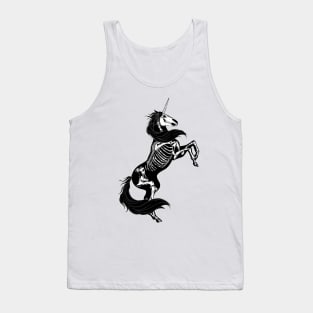 skeleton unicorn Tank Top